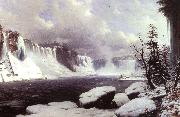Winter at Niagara Falls Hyppolyte Victor Sebron
